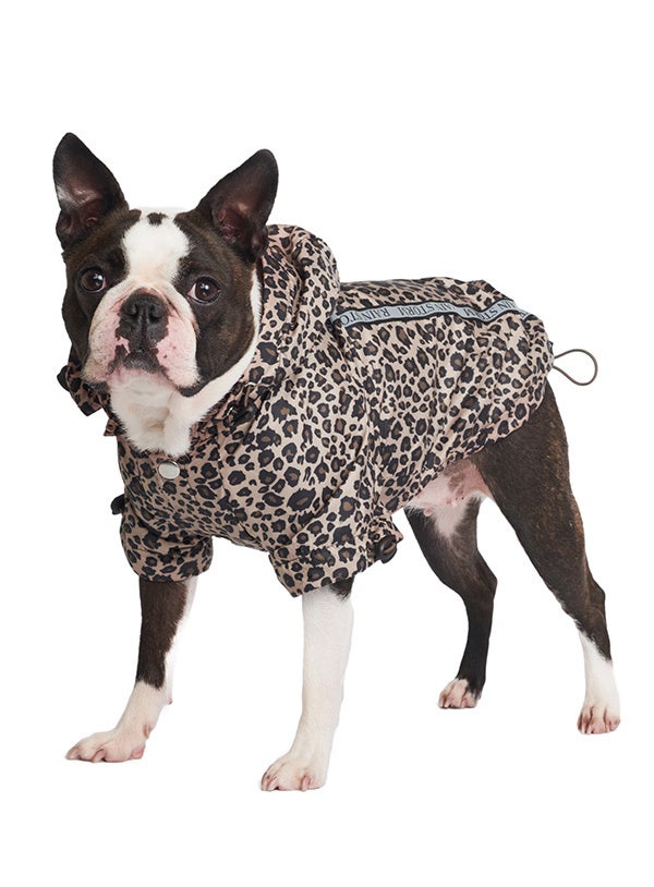 Leopard print waterproof coat 2025